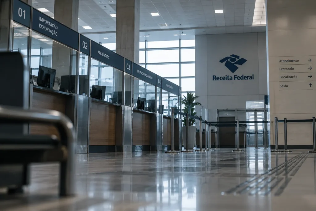 Receita Federal anuncia exame de qualificação para despachantes aduaneiros; inscrições começam em 8 de setembro