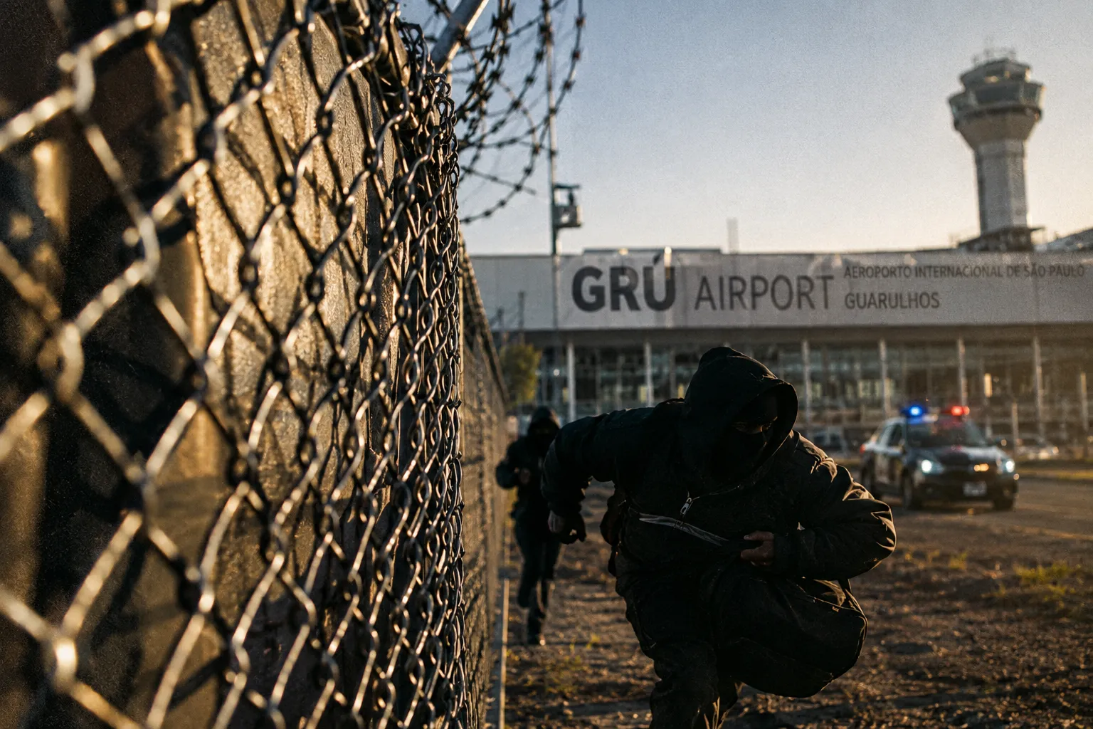 PF troca tiros com quadrilha armada e frustra invasão de carga de drogas no Aeroporto de Guarulhos