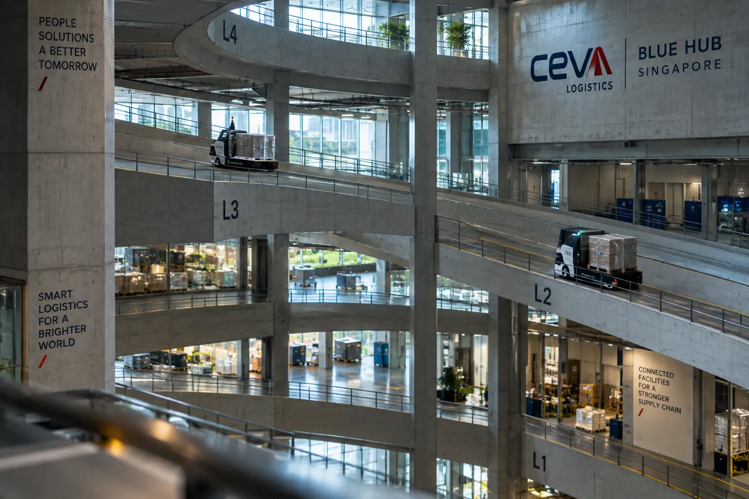 CEVA testa substituição de caminhões a diesel por veículos autônomos em Singapura